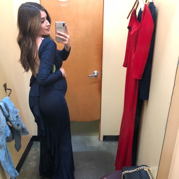 Midnight Blue Windsor Dress (not maternity) - Picture 4 of 5